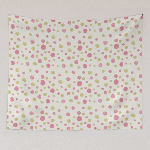 Item preview, Watercolour Pink and Green Spots Pattern designed and sold by The Innocent Ghost Project.