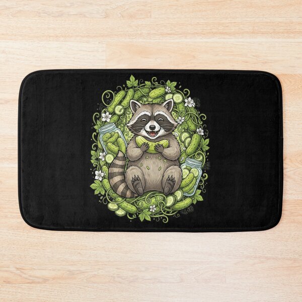Item preview, Raccoon Eating Pickles designed and sold by Positive&FunnyThings.