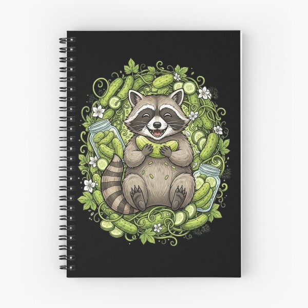 Item preview, Raccoon Eating Pickles designed and sold by Positive&FunnyThings.