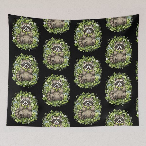 Item preview, Raccoon Eating Pickles designed and sold by Positive&FunnyThings.