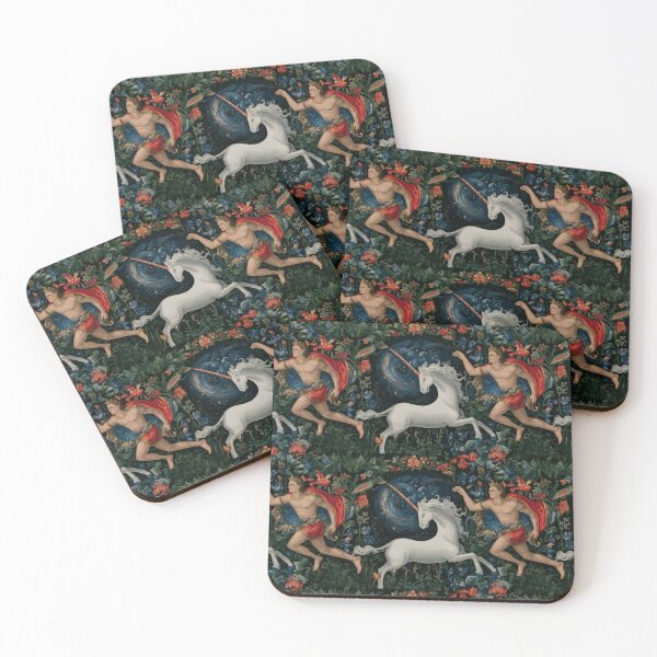 Item preview, Unicorn and Man Tapestry  designed and sold by JaimeLikes.