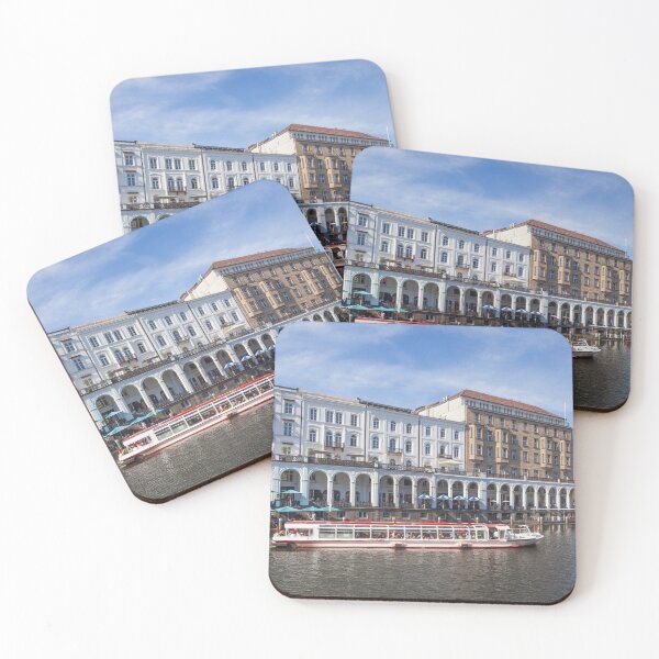 Item preview, Alsterarkaden shopping arcade with excursion steamer on the Kleine Alster, Hamburg designed and sold by Torsten  Krüger.
