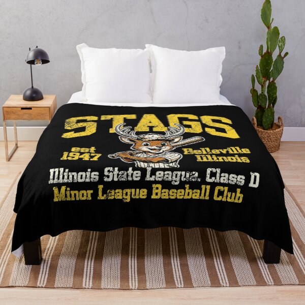 Artikelvorschau, Vintage Stags Baseball Club Belleville Hirsch Maskottchen Retro Sport entworfen und verkauft von QSoShop.