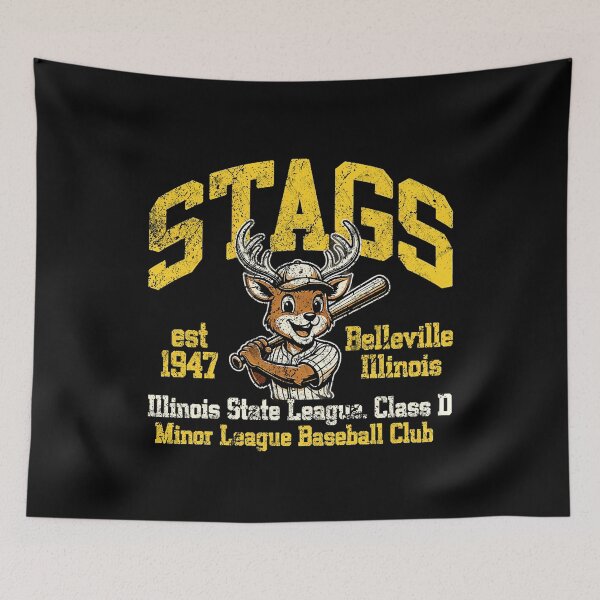 Item preview, Vintage Stags Baseball Club Belleville Deer Mascot Retro Sports designed and sold by QSoShop.