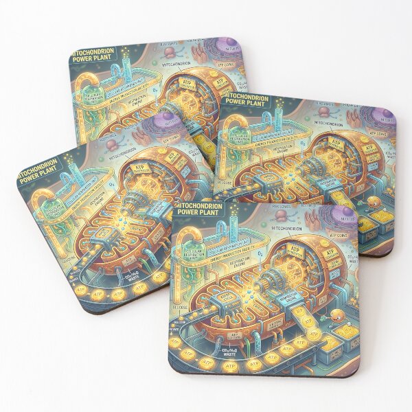 Item preview, Mitochondria Power Plant Cellular Respiration Science Diagram designed and sold by Michaelragheb.