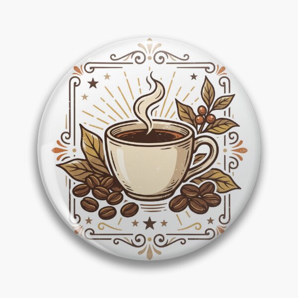 Item preview, Retro Coffee Day Vintage Café Coffee Lover Design designed and sold by Meadowmood.
