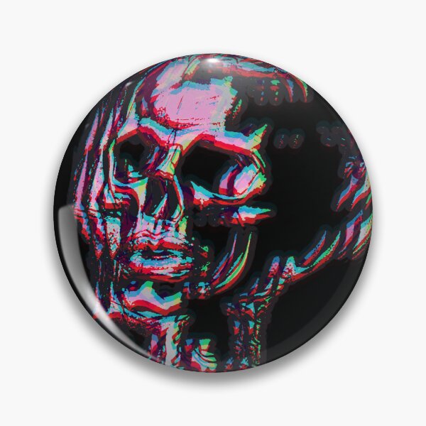 Item preview, Anatomical Skull Glitch Drawing designed and sold by weirdove.