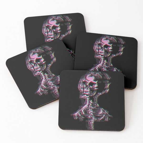 Item preview, Anatomical Skull Glitch Drawing designed and sold by weirdove.