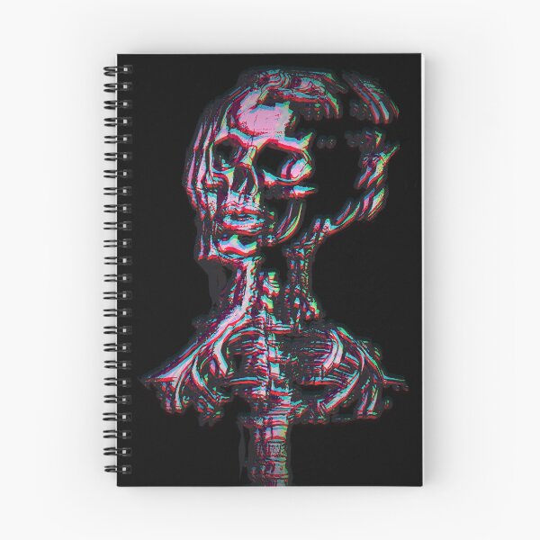 Item preview, Anatomical Skull Glitch Drawing designed and sold by weirdove.
