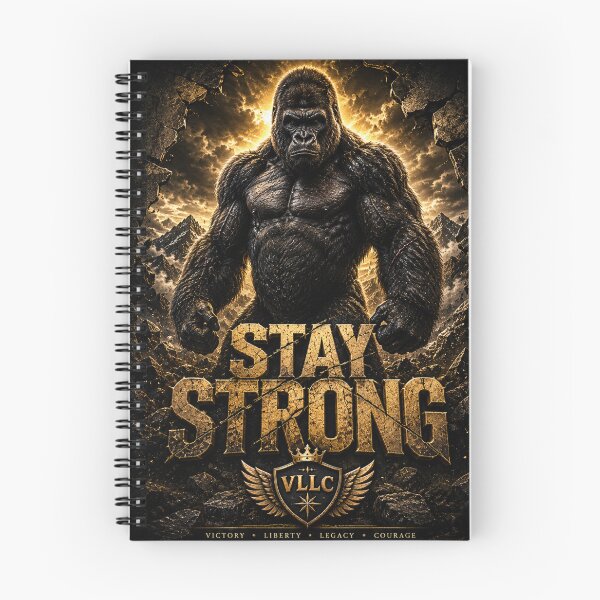 Item preview, VLLC Stay Strong Gorilla Gym Bodybuilding Art designed and sold by VICTORY LIBERTY .