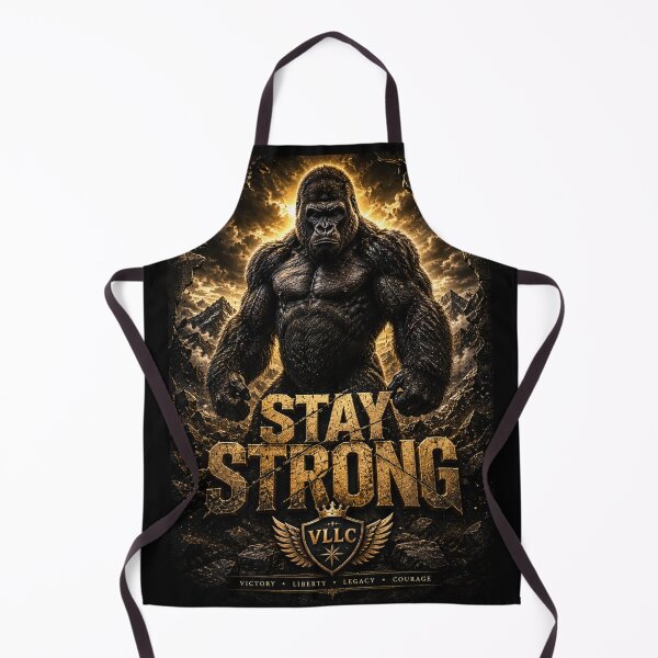 Item preview, VLLC Stay Strong Gorilla Gym Bodybuilding Art designed and sold by VICTORY LIBERTY .