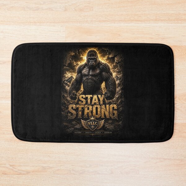 Item preview, VLLC Stay Strong Gorilla Gym Bodybuilding Art designed and sold by VICTORY LIBERTY .
