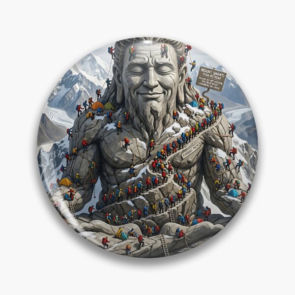 Item preview, Mount Shanti Giant Meditating Yogi Himalayan Mountain Art designed and sold by Michaelragheb.