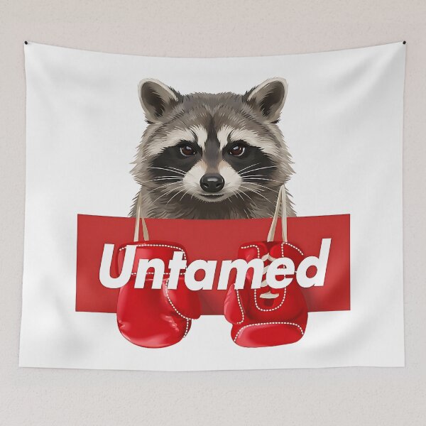 Item preview, Untamed Boxing Raccoon Graphic Art designed and sold by artworkathome.