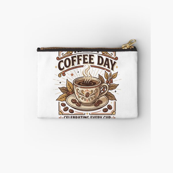 Item preview, Happy Coffee Day Vintage Retro Coffee Lover Design designed and sold by Meadowmood.