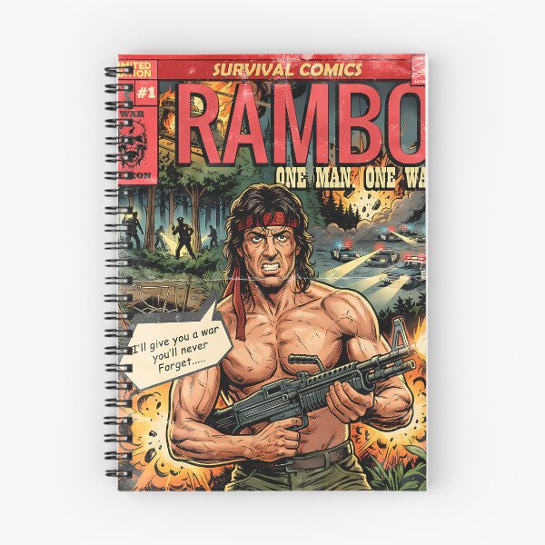 Item preview, Rambo 80S Action Comic Cover designed and sold by ZenTex.