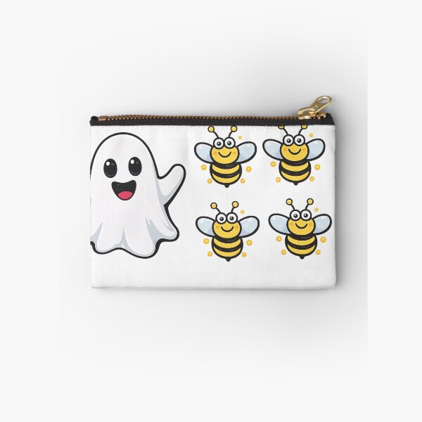 Item preview, Cute Ghost and Bees Halloween Cartoon Design designed and sold by CreativeNest Prints.
