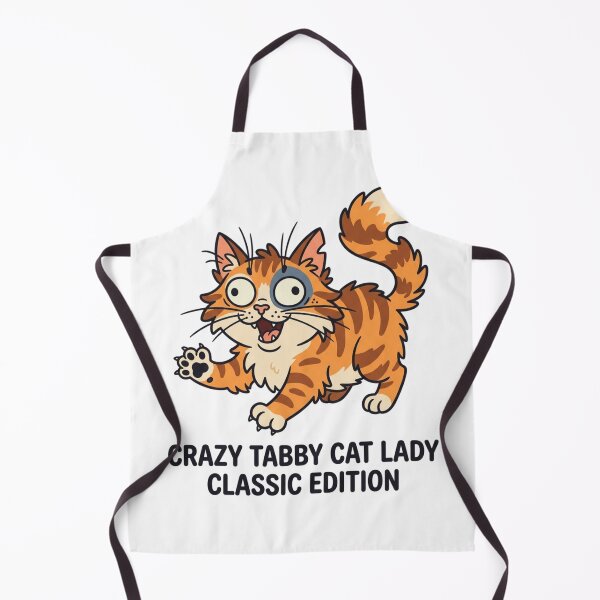 Item preview, Crazy Tabby Cat Lady Classic Edition Funny Orange Kitten Lover Humor designed and sold by raedattia.
