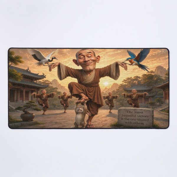 Item preview, Martial Arts Asian Inspired Shaolin Monk designed and sold by The Brother Wu Collection.