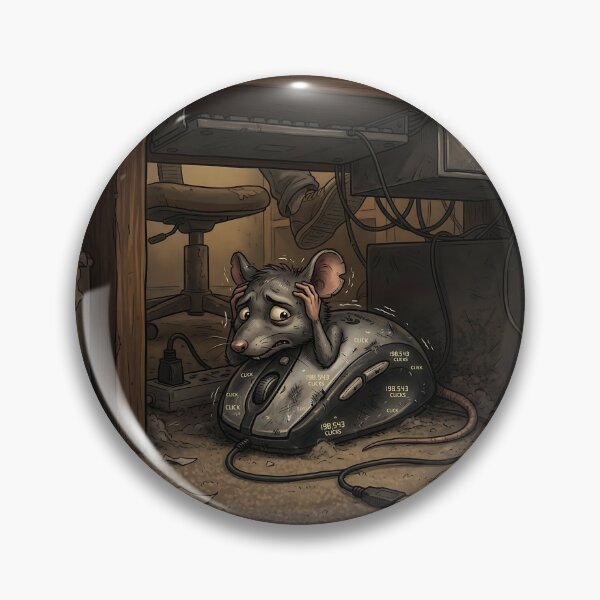 Item preview, Exhausted Computer Mouse Thousands of Clicks Tech Humor designed and sold by Michaelragheb.