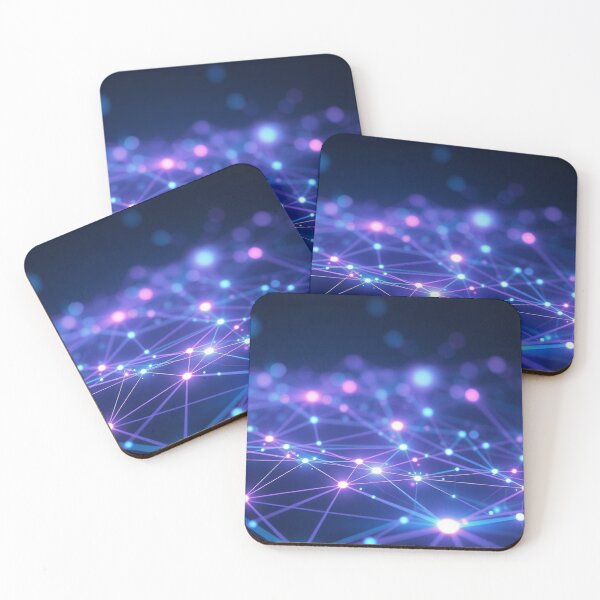 Item preview, Blue Purple Network Plexus Glow designed and sold by IntelliMindDesigns.