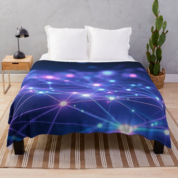 Item preview, Blue Purple Network Plexus Glow designed and sold by IntelliMindDesigns.