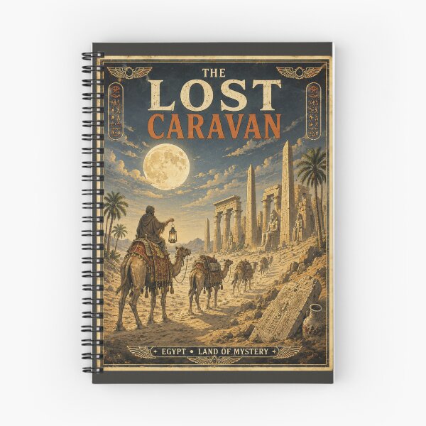 Item preview, The Lost Caravan – Vintage Egyptian Halloween Poster designed and sold by KaBaRen.