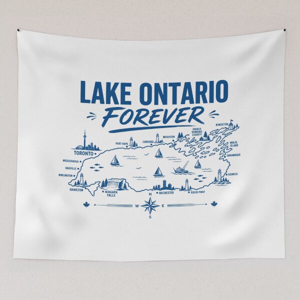 Item preview, Lake Ontario Forever, Lake Ontario Lovers, Great Lakes Lakeside Gift, Lake Life Souvenir designed and sold by Cchotlan.