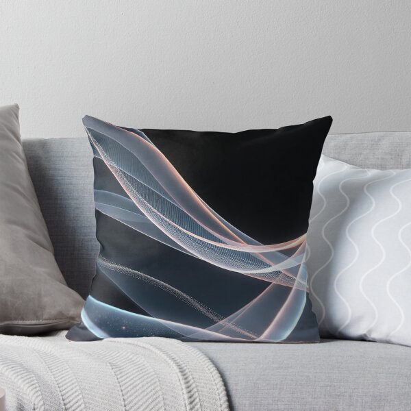 Item preview, Soft White Flowing Light Waves designed and sold by IntelliMindDesigns.