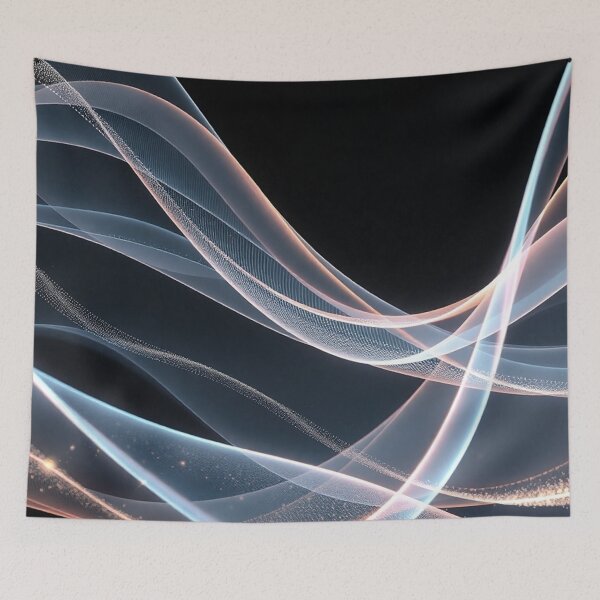 Item preview, Soft White Flowing Light Waves designed and sold by IntelliMindDesigns.
