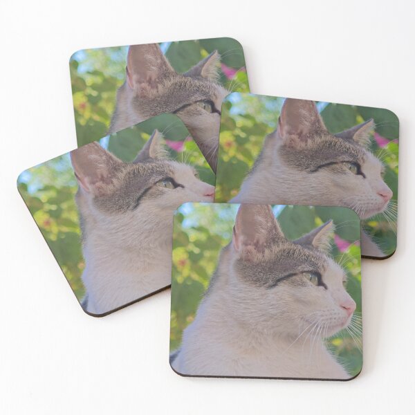 Item preview, Peaceful Garden Kitty designed and sold by MB-CatPrints.