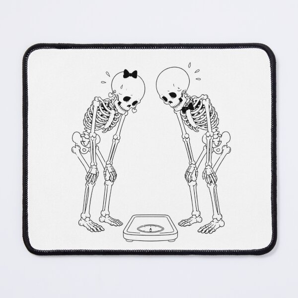 Item preview, Skeleton Couple Afraid of the Bathroom Scale designed and sold by Qenlo.