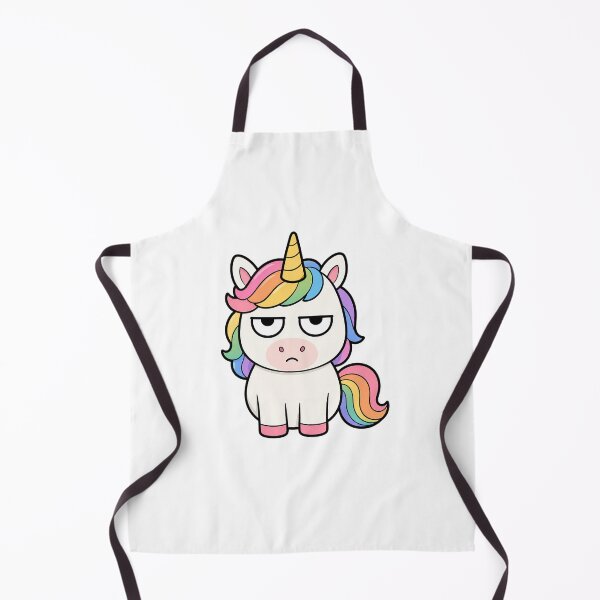 Item preview, Funny Unimpressed Unicorn, RBF Rainbow Unicorn With Attitude designed and sold by Bitchy Little Things.