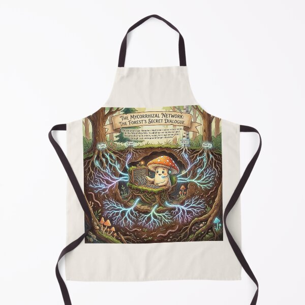 Item preview, Mycorrhizal Network Mushroom Operator Wood Wide Web Diagram designed and sold by Michaelragheb.