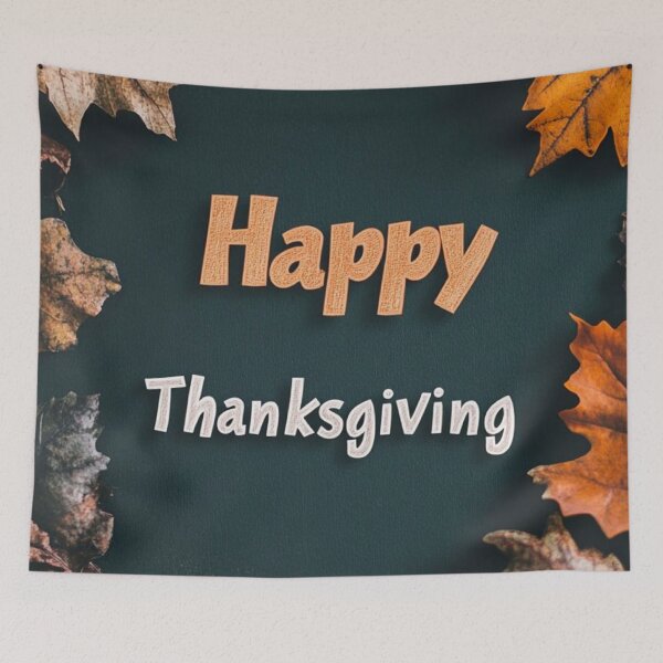 Item preview, Happy Thanksgiving Autumn Maple Leaves Frame — Cozy Fall Foliage Greeting designed and sold by LYAN-STORE.
