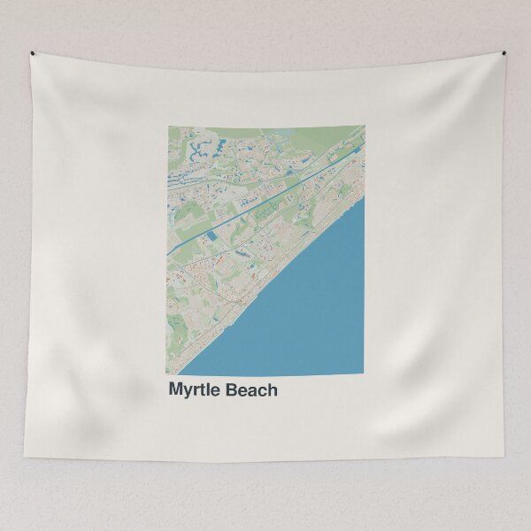Item preview, Myrtle Beach Minimalistic Map Art designed and sold by MapsNerd.