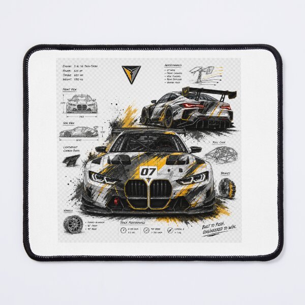 Item preview, Track Spec GT – Black & Gold Racing Blueprint designed and sold by BeyondLimitsNow.