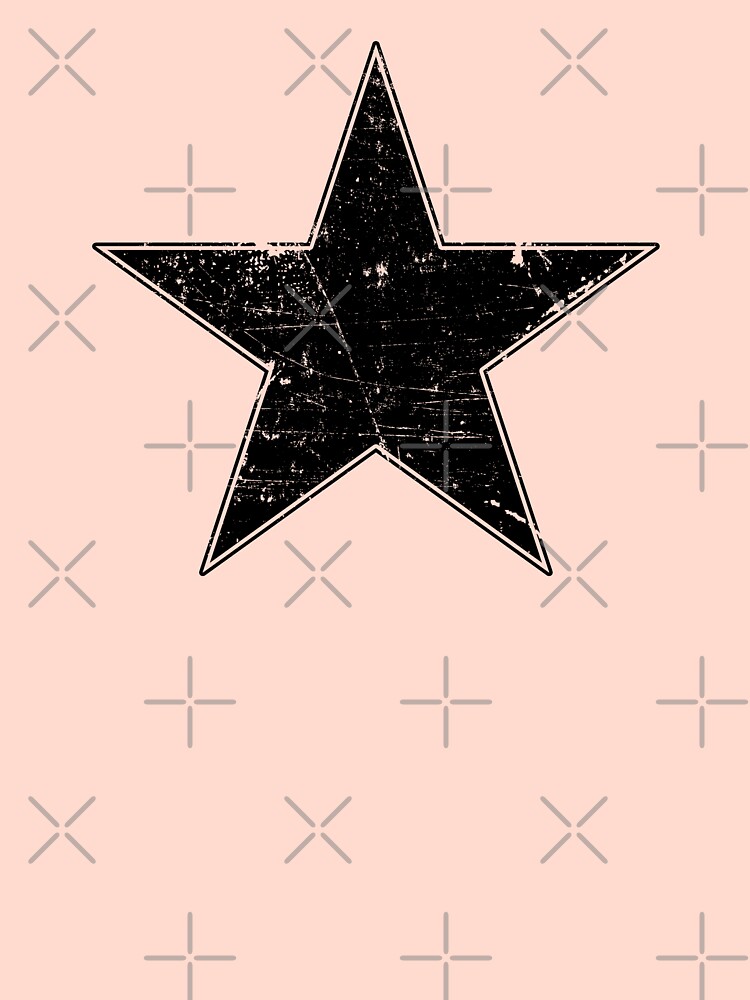 Sudadera negra estrella rosa