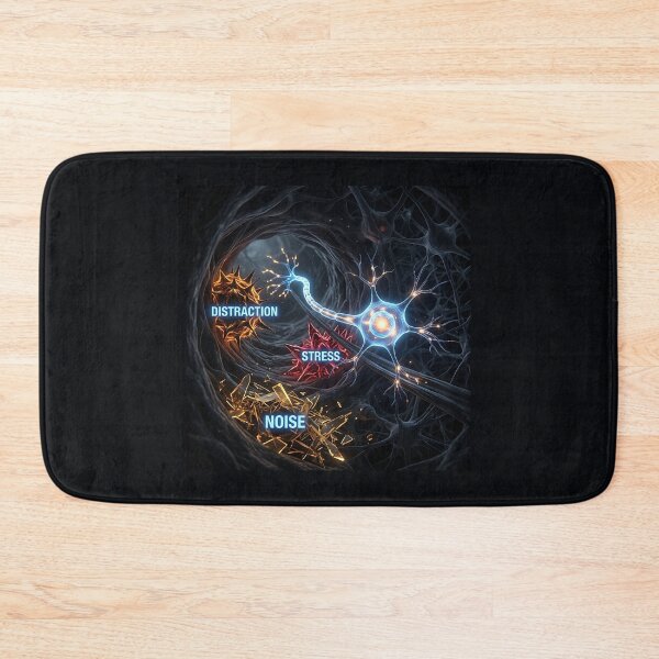 Item preview, Glowing Neuron Firing Through Distraction Stress Tunnel designed and sold by Michaelragheb.