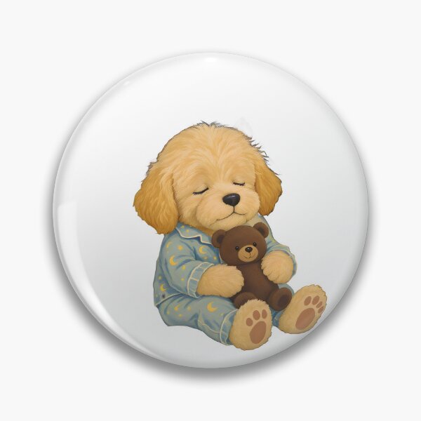 Item preview, Goldendoodle Puppy Sleeping Art designed and sold by Kedspicedesign.