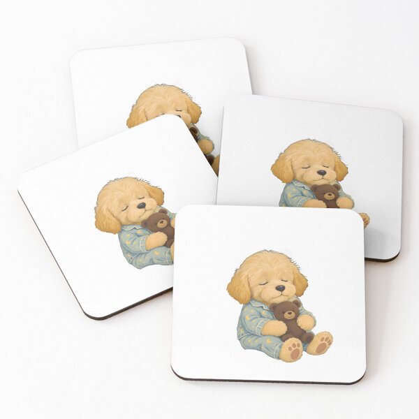 Item preview, Goldendoodle Puppy Sleeping Art designed and sold by Kedspicedesign.
