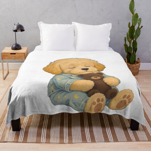 Item preview, Goldendoodle Puppy Sleeping Art designed and sold by Kedspicedesign.