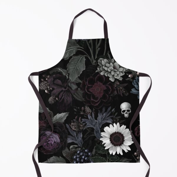 Item preview, Flowers and Skull Gothic Pattern designed and sold by DuliDoodles.