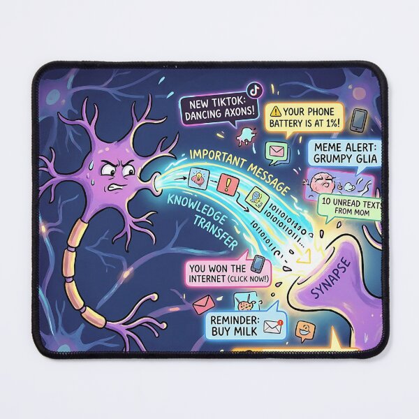 Item preview, The Great Synaptic Distraction Neuron Notification Chaos designed and sold by Michaelragheb.