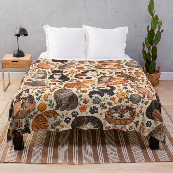 Item preview, Cute Cats All Over Pattern  designed and sold by Master4art.