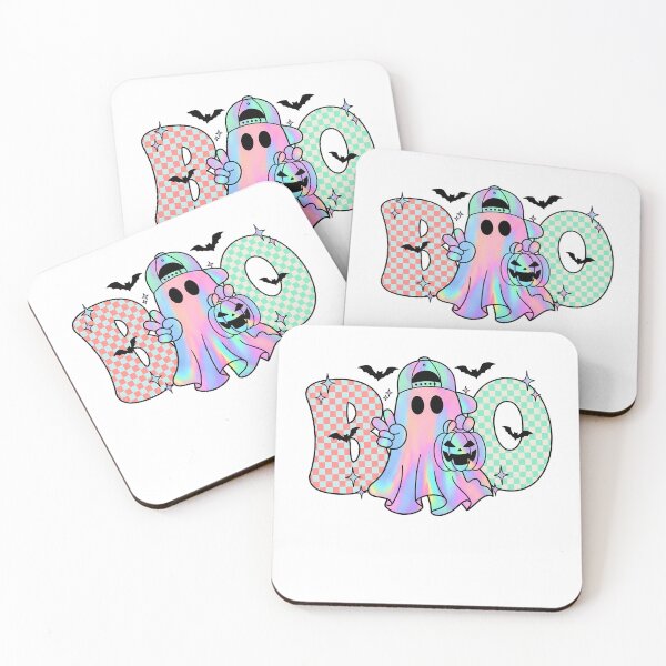 Item preview, Boo Ghost Cute Pastel Floral Halloween designed and sold by KroghDs.