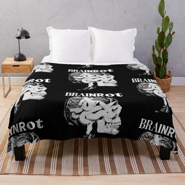 Item preview, Brainrot Slogan Skull designed and sold by weirdove.