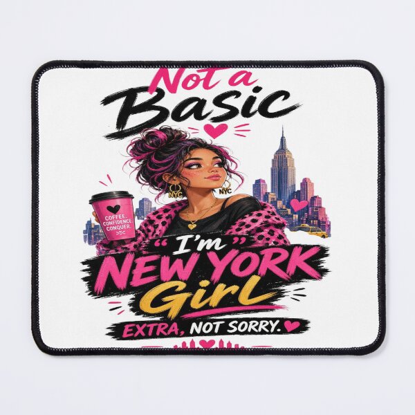 Item preview, Not a Basic I’m New York Girl – NYC Girl Coffee & Confidence Fashion Design designed and sold by Sushikidsntoddlers.