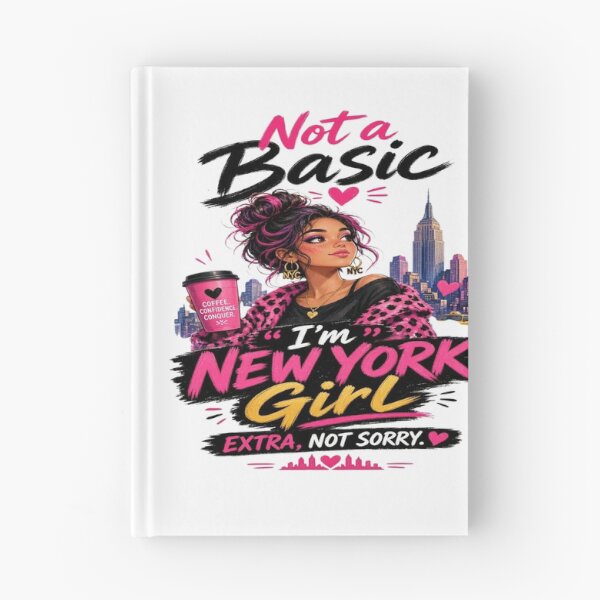 Item preview, Not a Basic I’m New York Girl – NYC Girl Coffee & Confidence Fashion Design designed and sold by Sushikidsntoddlers.