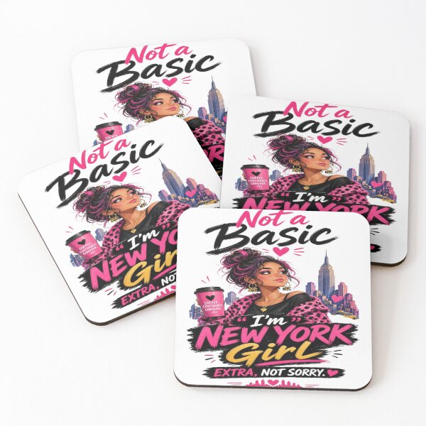 Item preview, Not a Basic I’m New York Girl – NYC Girl Coffee & Confidence Fashion Design designed and sold by Sushikidsntoddlers.